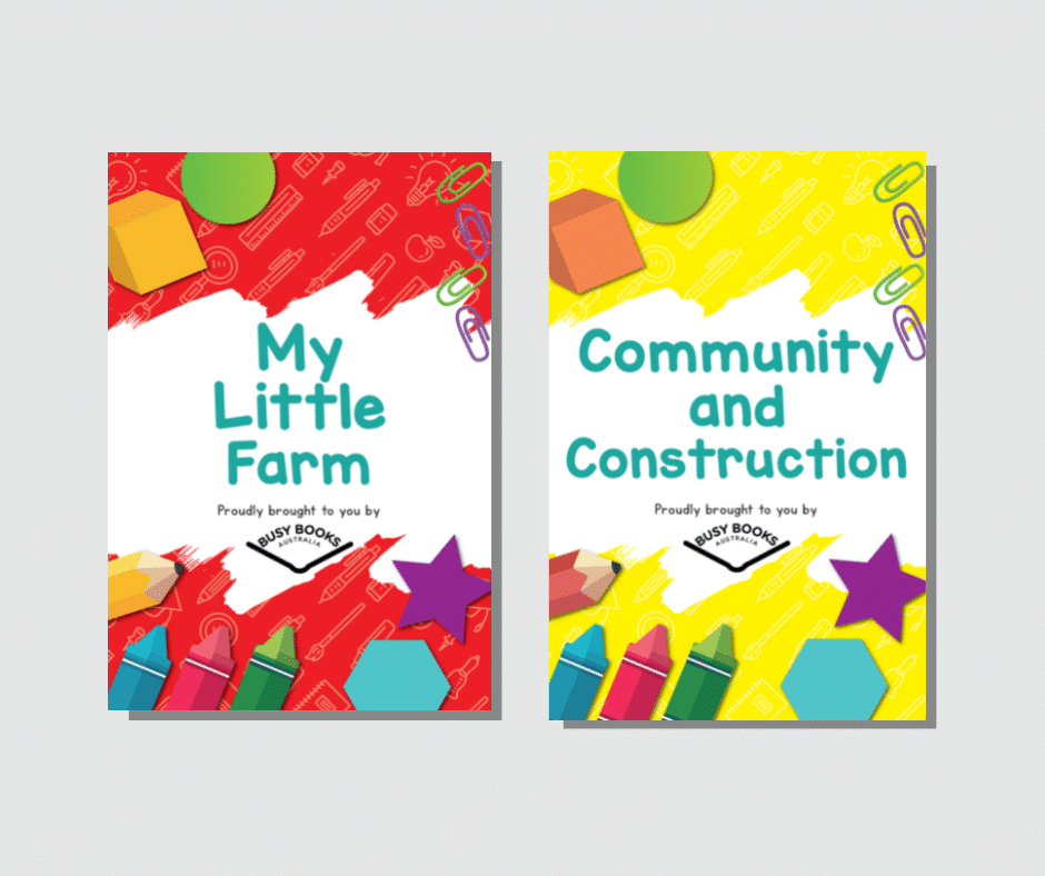 Community & Construction Digital Download Busy Book Bundle